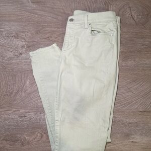 Ann Taylor Women's Light Pastel Green Skinny Jeans